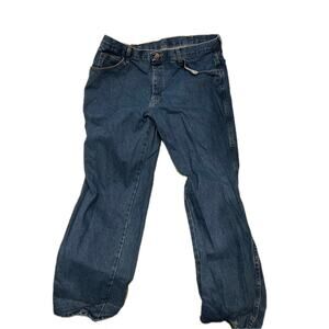 Rustler Blue Straight Leg Jeans Mens 38x32